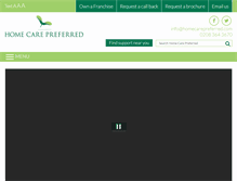 Tablet Screenshot of homecarepreferred.com